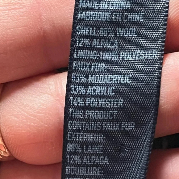 Aerie Wool Alpaca Knit Fur Pink purple  Trapper Winter Hat Pom Pom - Picture 7 of 9